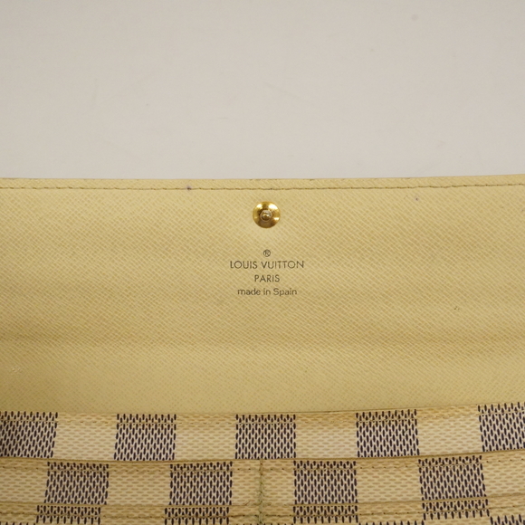 LOUIS VUITTONAuth Damier Azur Portofeuil Sala N61735 Women's Long Wallet - Picture 5 of 10